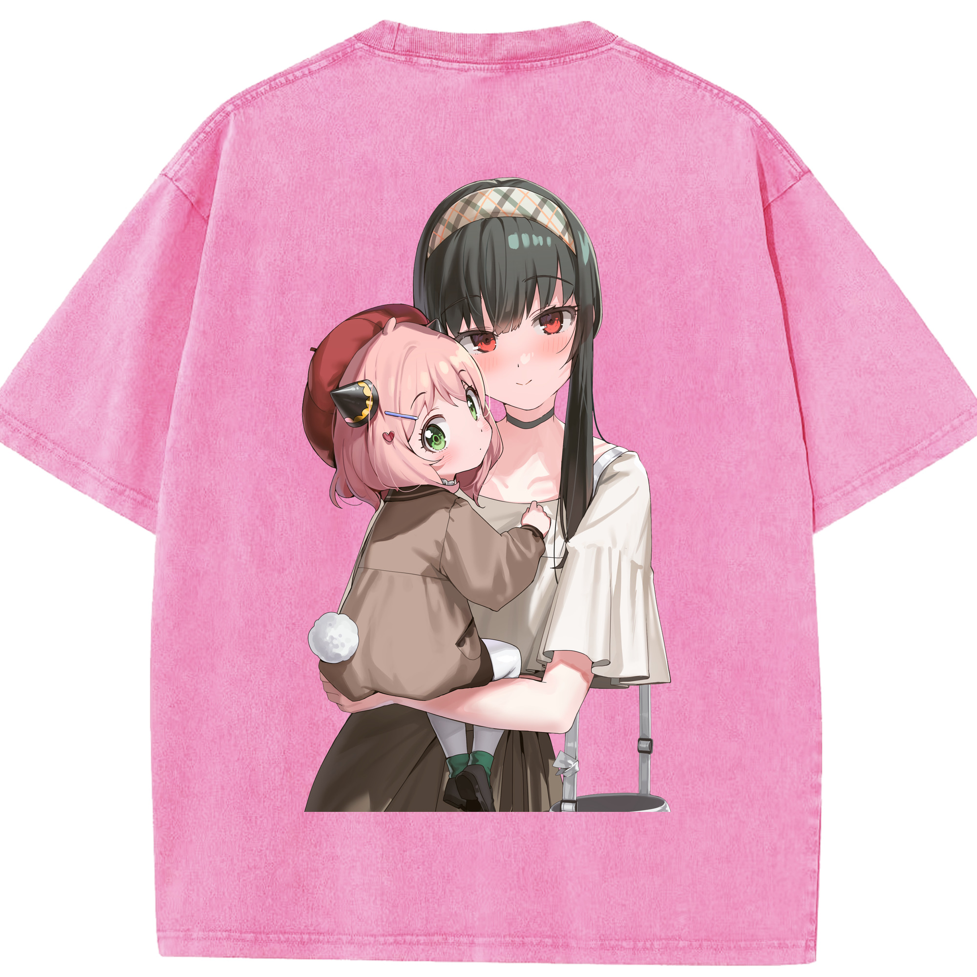 （画像用） SPY×FAMILY间谍家家酒 綿100% ヴィンテージ風 半袖Tシャツ（背面プリント）
